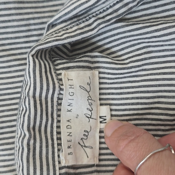 Brenda Knight for Free People Striped Button Up - Picture 5 of 5